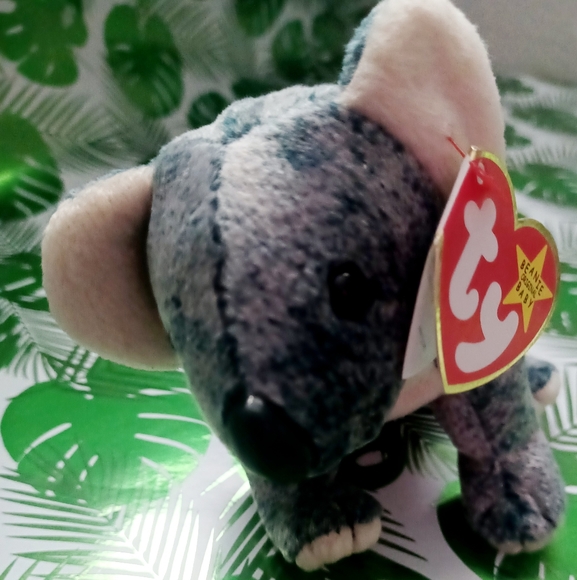 Ty Beanie Baby Blue Gray Eucalyptus Koala Bear Stuffed Animal Toy with Tag - Picture 4 of 10